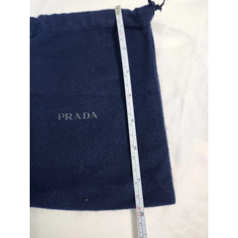 Prada Navy Dust Bag With Drawstring
